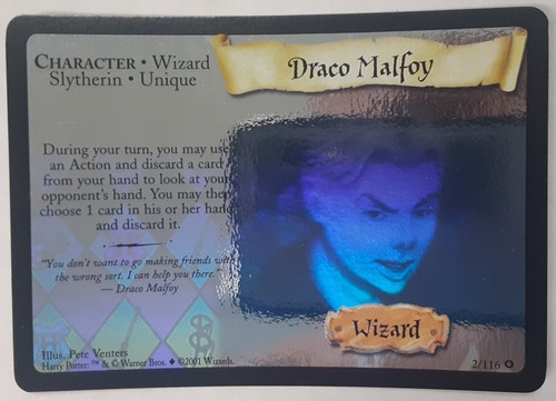 Draco malfoy holo foil 116 - holo, 2/116